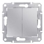 Выключатель двухклавишный алюминий Sedna Schneider Electric SDN0300160