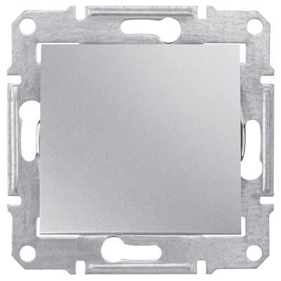Переключатель одноклавишный проходной, алюминий Sedna Schneider Electric SDN0400160
