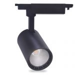 Трековый LED светильник AL102 COB 12W 960LM 4000K IP40 черный 80х129х182мм Feron 