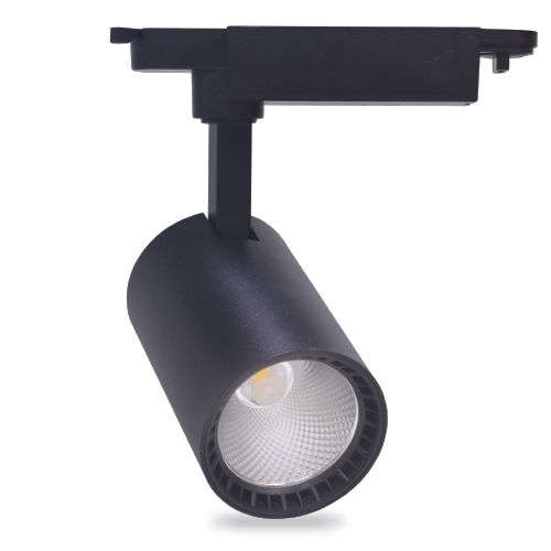 Трековый LED светильник AL102 COB 12W 960LM 4000K IP40 черный 80х129х182мм Feron 