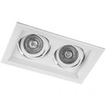Карданний LED світильник DLT202 2хMR16/G5.3 білий поворотний Feron