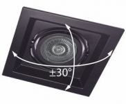 Карданний LED світильник DLT201 MR16/G5.3 чорный поворотний Feron