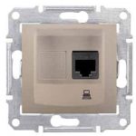 Розетка компьютерная  RJ45, кат.5е, UTP титан Sedna Schneider Electric SDN4300168
