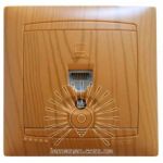 Розетка телефонная ольха Sakura Lemanso LMR1425