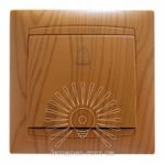 Кнопка звонка ольха Sakura Lemanso LMR1410