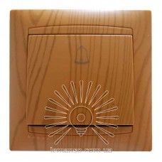 Кнопка звонка ольха Sakura Lemanso LMR1410