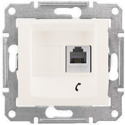 Розетка телефонная, RJ11, белая Sedna Schneider Electric SDN4101121