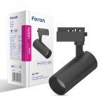 Трековый светодиодный светильник Feron AL140 20W 4000K черный