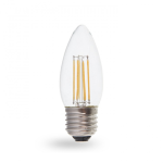 Лампа свiтлодiодна димер свічка 4W E27 4000K filament Feron LB-68 C37