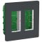 Блок unica system + скрытая установка 2х4 Антрацит NU172454 Schneider Electric