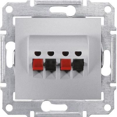 Аудиорозетка двойная алюминий Sedna Schneider Electric SDN5400160