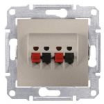 Аудиорозетка двойная титан Sedna Schneider Electric SDN5400168