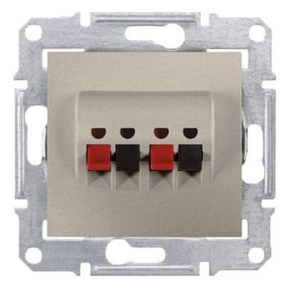 Аудиорозетка двойная титан Sedna Schneider Electric SDN5400168