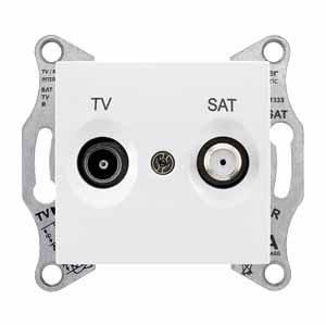 Розетка TV-SAT конечная, белая Sedna Schneider Electric SDN3401621