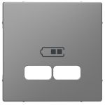 Панель для USB розетки Merten D-Life MTN4367-6036 Нержавеющая сталь
