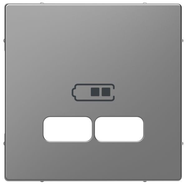 Панель для USB розетки Merten D-Life MTN4367-6036 Нержавеющая сталь
