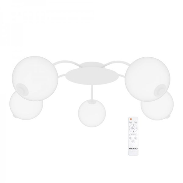 Світильник люстра Ardero led al6475ard Prima Bianco 45Вт 3000-6000К 5450Лм пульт білий