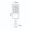 Cветильник консольный уличный Violux Concord Led 50W 6500Lm 5000K IP65 алюминий