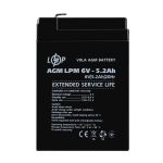Аккумулятор свинцово-кислотный AGM LP LogicPower LPM 6V - 5.2Ah