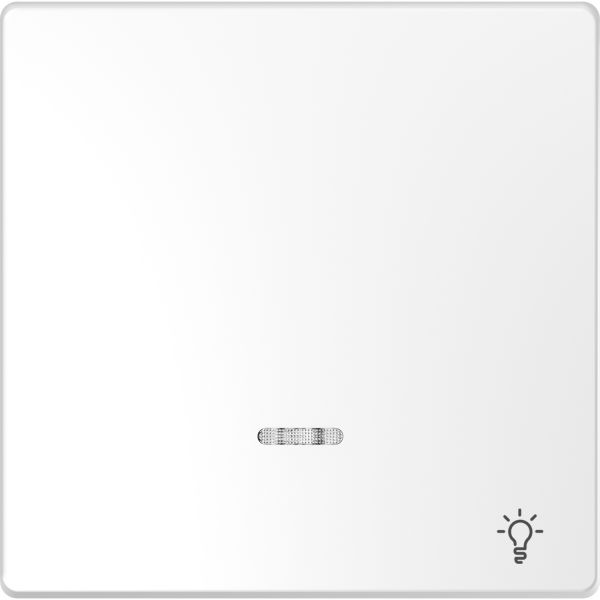 Клавиша 1-ная Звонок с линзой для LED модуля Merten D-Life MTN3325-6035 Белый лотос