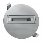Врезное крепление для трековых светильников RECESSED Monopoint Track Horoz серебро