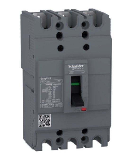 Автоматичний вимикач корпусний EASYPACT EZC100H 3P 30кА 60А