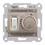 Термостат для теплого пола, титан Sedna Schneider Electric SDN6000368