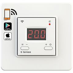 Програмований тижневий терморегулятор Wi-Fi terneo ax білий