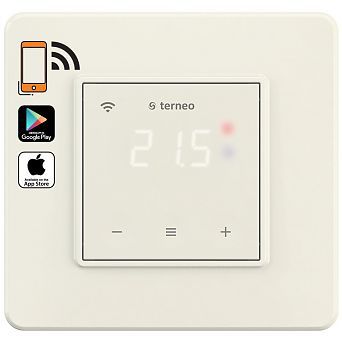 Программируемый недельный терморегулятор Wi-Fi terneo sx слоновая кость
