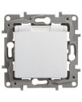 Розетка 2к+заземлення вологозахищена з кришкою ip44 білий Etika Legrand 672232