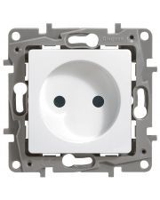 Розетка 2к зі шторками білий Etika Legrand 672234