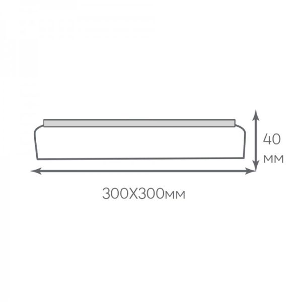 Світильник накладний Ardero led al806ard 45Вт 5000К 3825Лм IP40 зоряне небо