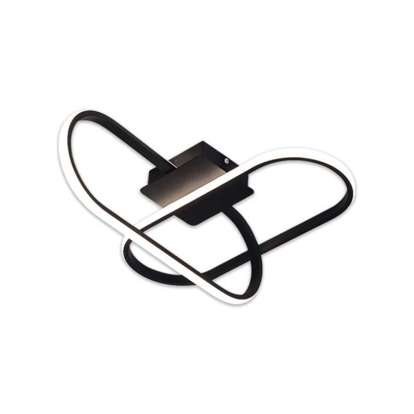 Світильник Led smart Violux Skyler-2D пульт 55W 3000-5000K IP20 чорний