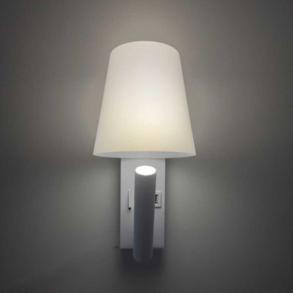 Светильник настенный Violux Umbrella USB+TYPE-C бра Led 3W 4200K IP20 белый