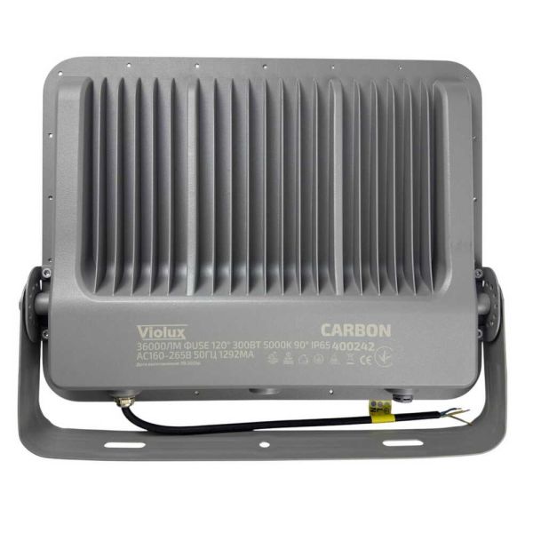 Прожектор led Violux Carbon 300W 5000K 36000lm 220V IP65 сірий