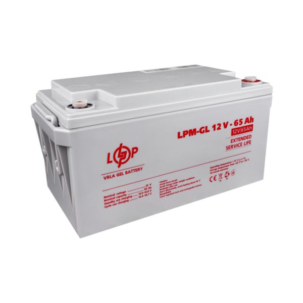 Акумулятор гелевий  LP LogicPower LPM-GL 12V - 65Ah