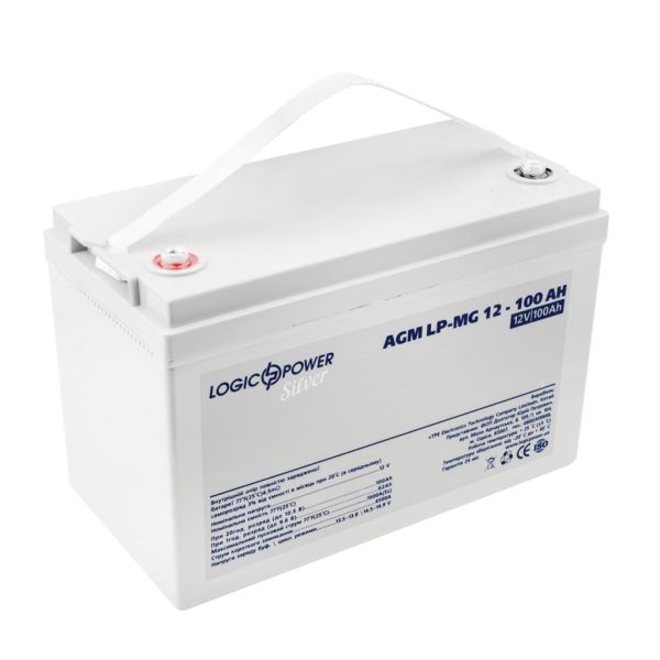 Аккумулятор мультигелевый AGM LP LogicPower LP-MG 12V - 100Ah Silver