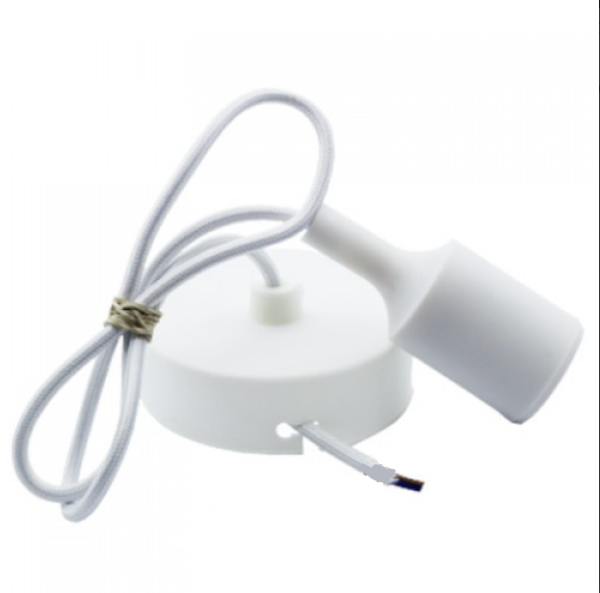 Cветильник подвесной Lemanso LMA073 для Led ламп E27 max 25W силикон 1m белый