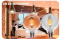 Лампа светодиодная 4W E27 2700K янтарная Velmax V-Filament-Amber-G95-Спираль-G