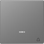 Клавиша 1-ная Звонок с линзой для LED модуля Merten D-Life MTN3325-6036 Нержавеющая сталь