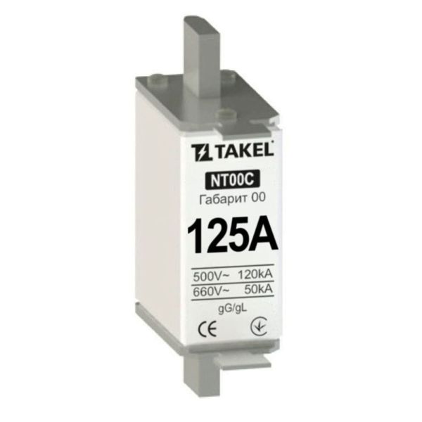 Плавкая вставка предохранителя NT00С 125А TAKEL