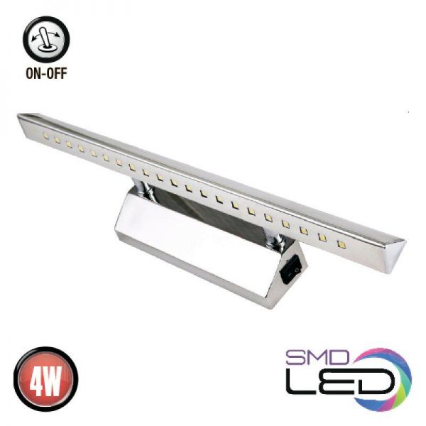 Підсвітка для дзеркал хром LED 4W Albatros-4 HL6651L Horoz