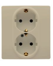 Розетка 2х2к+з шт. слонова кістка Etika Legrand 672323