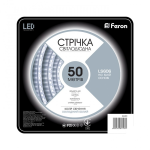 Светодиодная лента 50м 12V SMD5050 60 на метр IP20 Feron SANAN LS606 белый