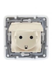 Розетка 2к+з ip44 слонова кістка Etika Legrand 672332