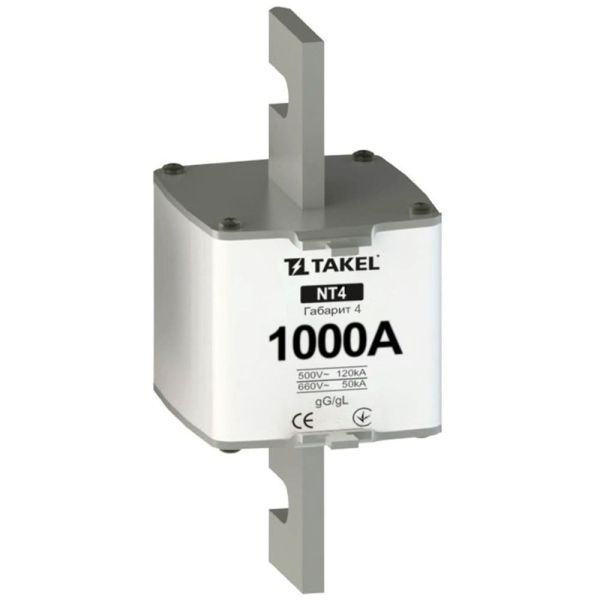 Плавкая вставка предохранителя NT4 1000А TAKEL