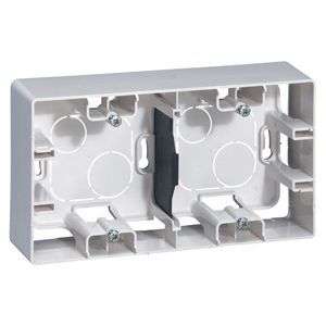 Коробка накладна 2п. білий Etika Legrand 672530