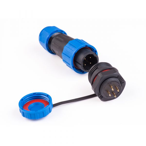 Коннектор вологозахищений SP-16 4pin