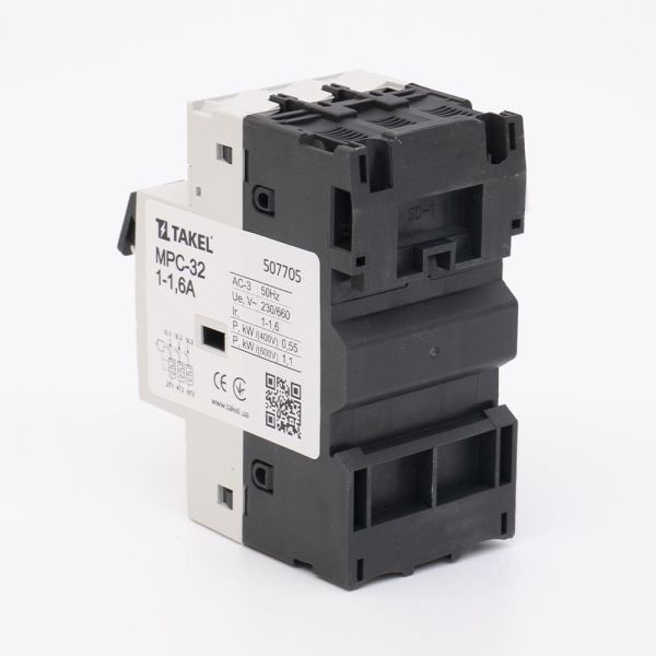 Вимикач автоматичний захисту двигуна MPC-32 1-1.6А TAKEL