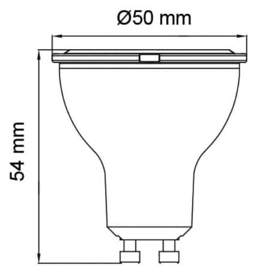 Светодиодная лампа CONVEX-10 10W GU10 4200К